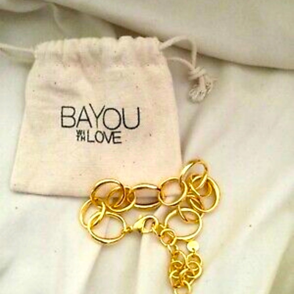 Bayou with Love gold plates bracelet